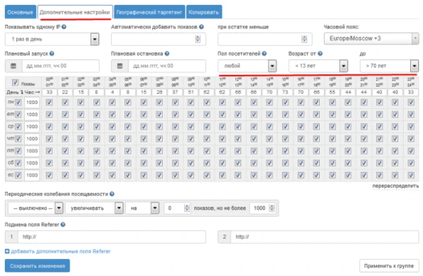 Демографический таргетинг - 1